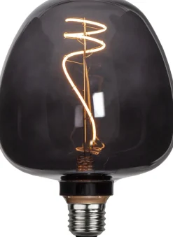 E27 Glob125 2W 2200K 40lm Svart LED-Lampa