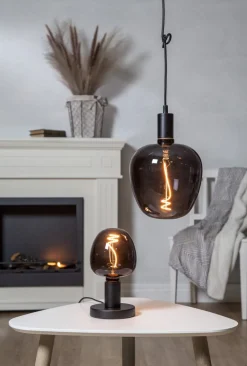 E27 Glob125 2W 2200K 40lm Svart LED-Lampa