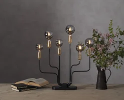 E14 Heavy smoke SoftGlow Glob95 1.4W 2100K 55lm LED-Lampa