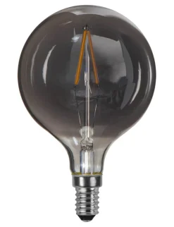 E14 Heavy smoke SoftGlow Glob80 1.4W 2100K 55lm LED-Lampa