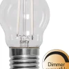 E27 Klot Dimbar Vit 2,5W 2700K 250lm Klar LED-Lampa