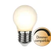 E27 Klot Dimbar 4W 2700K 400lm Frostad LED-Lampa