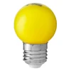 E27 Klot Partylampa Gul 0,8W 30lm LED-Lampa