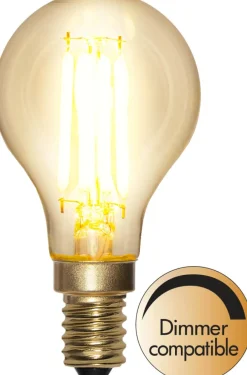 E14 Klot SoftGlow Dimbar 4,5W 2100K 470lm Klar LED-Lampa