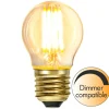 E27 Klot SoftGlow Dimbar 4W 2100K 350lm Klar LED-Lampa