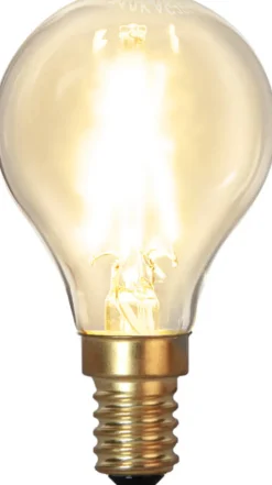 E14 Klot SoftGlow 1.5W 2100K 120lm Klar LED-Lampa