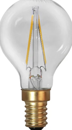 E14 Klot SoftGlow 1.5W 2100K 120lm Klar LED-Lampa