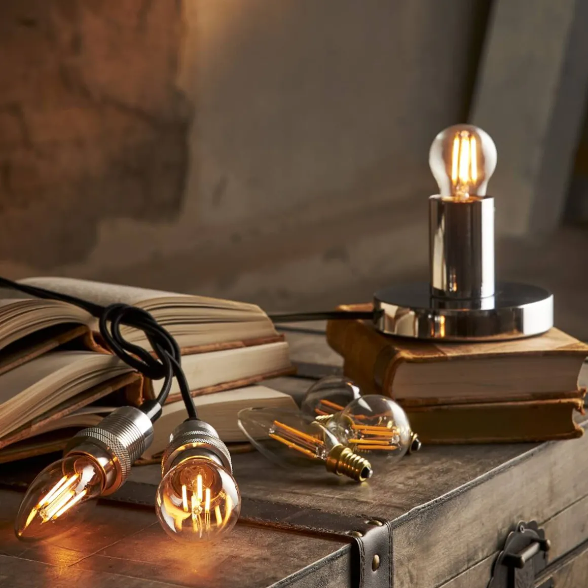 E14 Klot 3-Stegs Dimbar Minne SoftGlow 4W 2100K 400lm LED-Lampa