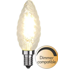 E14 Kron Vriden Dimbar 4.2W 2700K 470lm Klar LED-Lampa