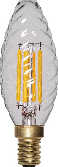 E14 Kron Vriden softglow Dimbar 4.5W 2100K 470lm Klar LED-Lampa