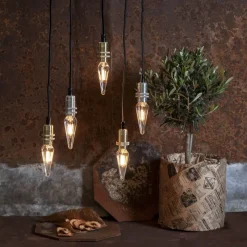 E14 Kronljus Dekoration 0.3W 2100K 30lm Klar LED-Lampa