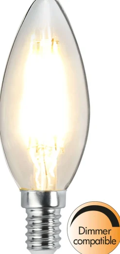 E14 Kronljus Dim 2,5W 2700K 250lm Klar LED-Lampa
