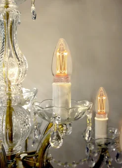 E14 Kronljus Dimbar 2.3W 1800K 70lm Klar LED-Lampa