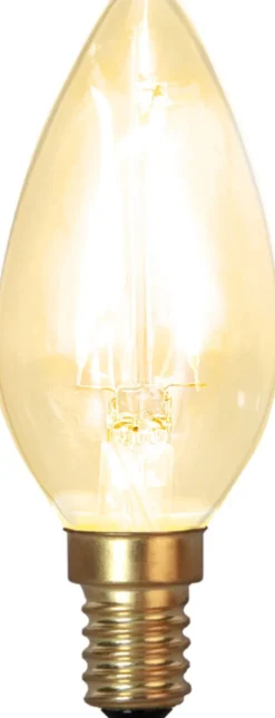 E14 Kronljus SoftGlow 1.5W 2100K 120lm Klar LED-Lampa