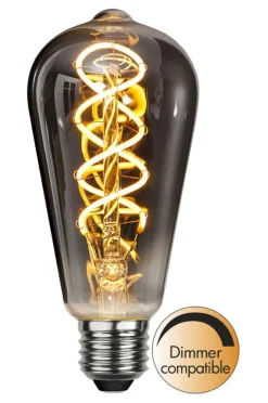 E27 Navigation Dimbar Decoled Spiral Smoke 2W 2100K 45lm LED-Lampa