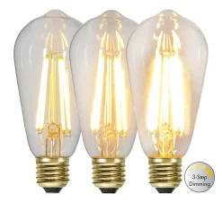 E27 Navigation 3-stegs Dimmfunktion 6.5W 2100k 700lm LED-lampa