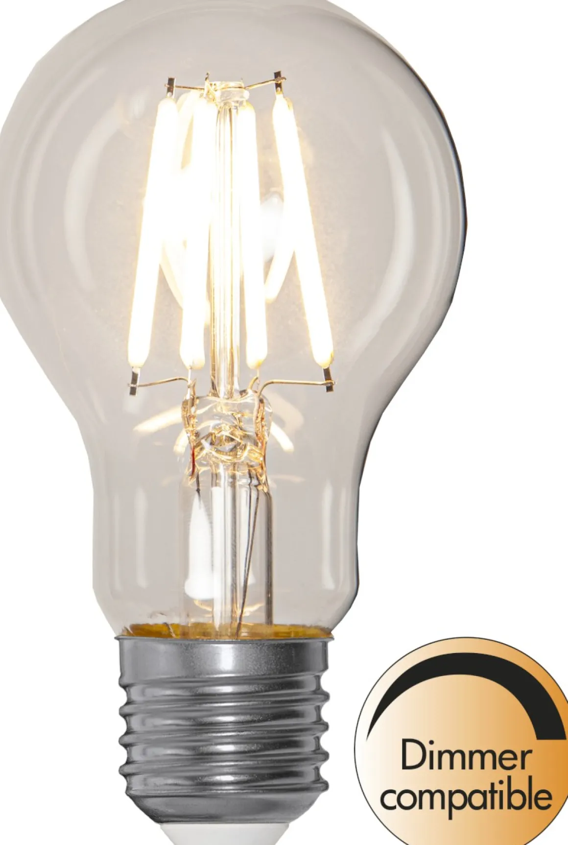 E27 Normal Dimbar 4,5W 2700K 470lm Klar LED-Lampa