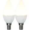 E14 2-Pack Kronljus Opal Basic 3W 3000K 250lm LED-Lampa