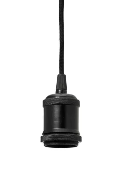 E27 Pendelupphäng 3,5m textilkabel Svart
