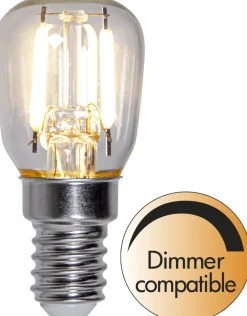 E14 Päron Dimbar 1.6W 2700K 110lm Klar LED-Lampa