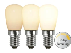 E14 Päron RA90 3-Stegs Dimbar 2W 2700K 150lm Opal LED-Lampa