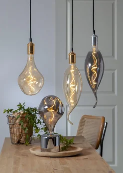 E27 Sladdställ Classical Textil 3,5m Zink