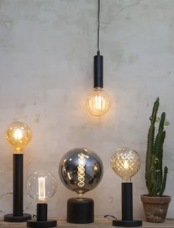 E27 Sladdställ Glans 3,5m Svart