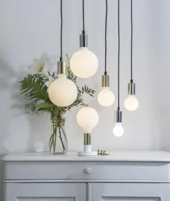 E27 Sladdställ Stil 3,5m Krom/Svart