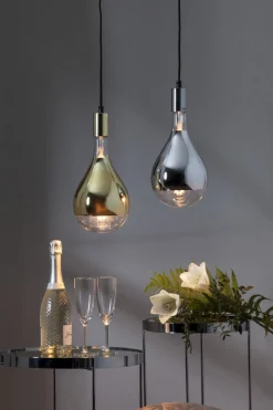 E27 Sladdställ Stil 3,5m Mässing/Svart