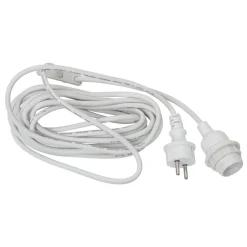 E27 SLADDSTÄLL Utomhus 500cm Vit IP44