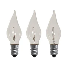 E10 SPARE BULB Reservlampa Topplampa 55V Dimbar 3-pack 5cm Klar