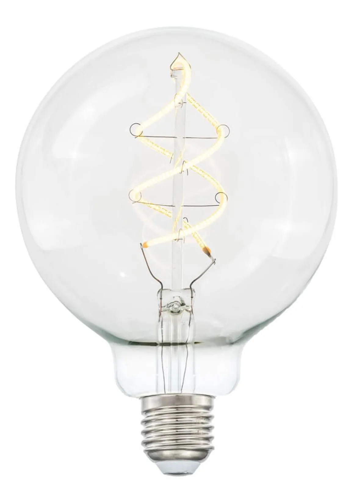 E27 3-Stegs Dimbar Glob125 4W 2700K 300lm Klar LED-Lampa