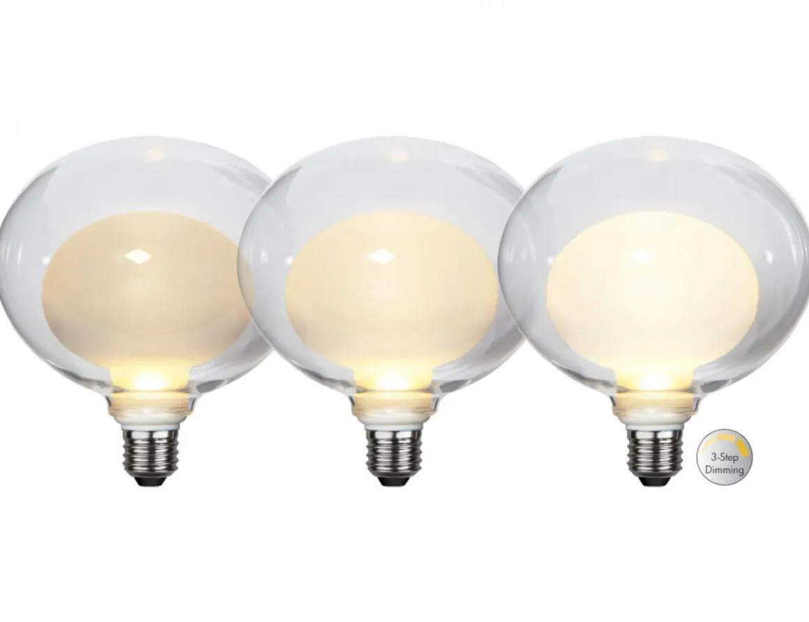 E27 3-stegs Dimbar Space Glob 16,2cm 3.5W 2700K 350lm LED-Lampa
