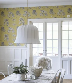 E14 Takupphäng Textil 2,1m Vit/Guld