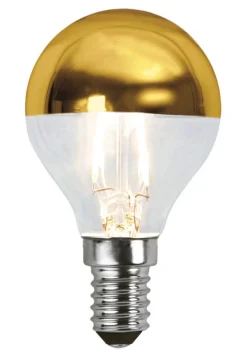 E14 Toppförseglad Klot 13,5W 2700K 250lm Guld LED-Lampa