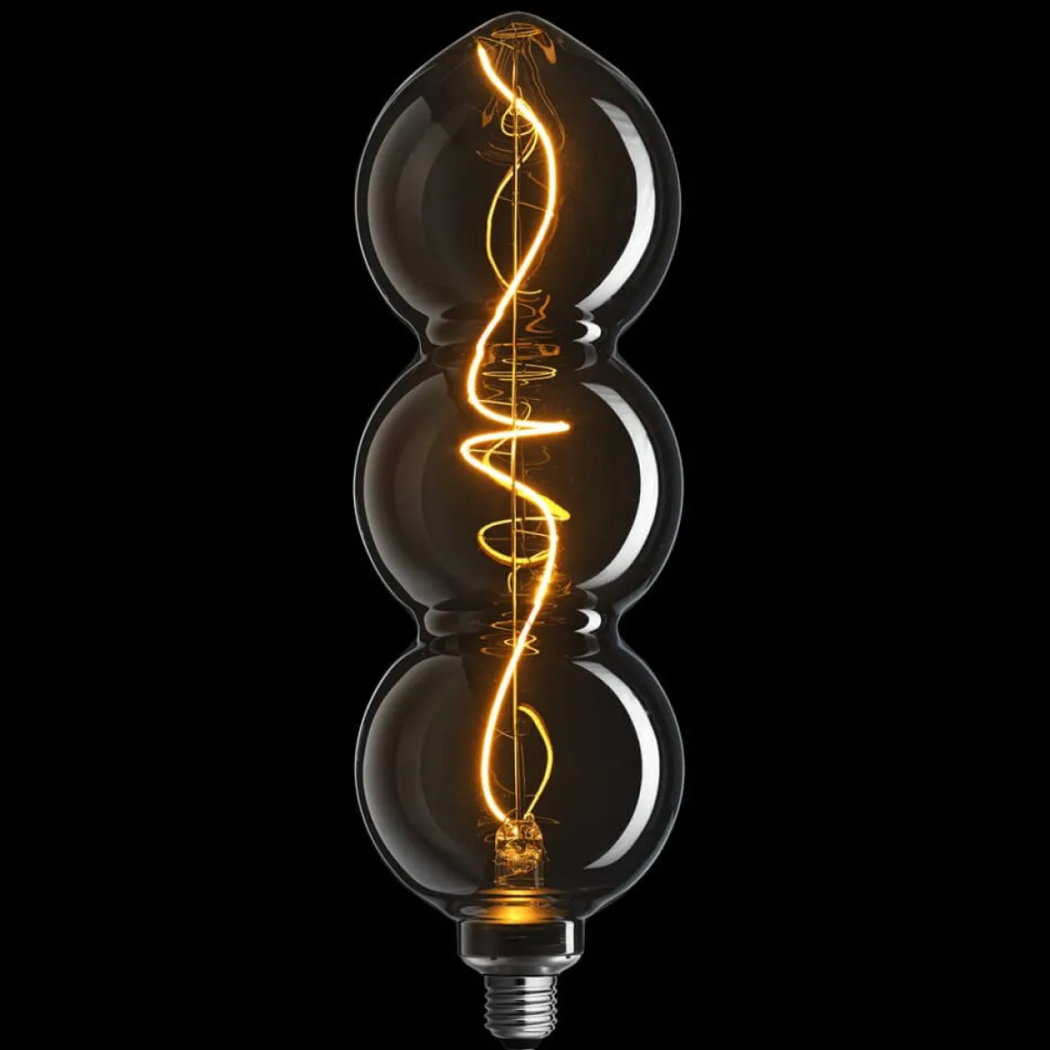 E27 TRIPLE NERO 0 3-steg Dimbar 4/2,2/09W 1800K LED-Lampa