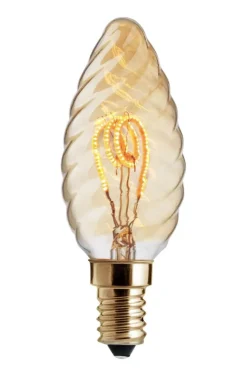 E14 UNI-FLEX Vr.Kron Klar Dimbar 3W