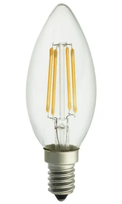 E14 UNI-LEDISON Kronljus Klar 2200K 4W 350lm Dimbar