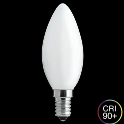 E14 UNI-WHITE Kronljus Opal 0,8W 2700K 45lm Dimbar