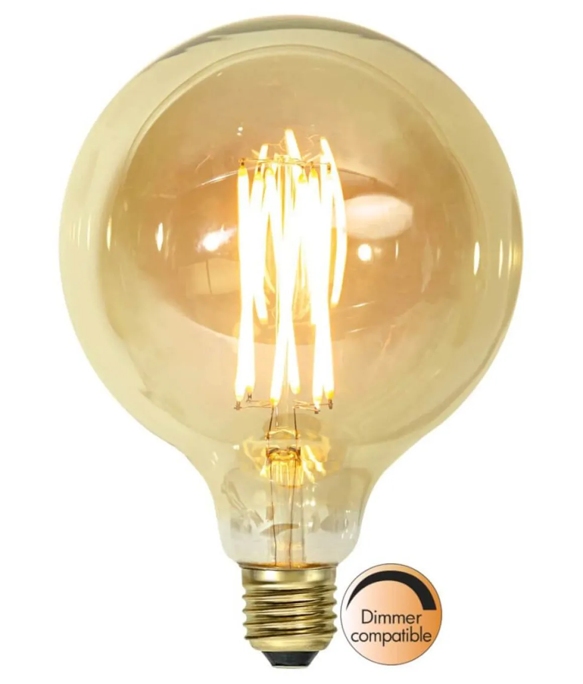 E27 Vintage Gold Glob125 3.7W 1800K 240lm LED-Lampa