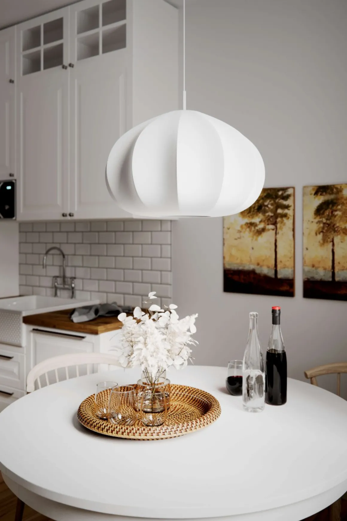 EBBA Taklampa 50cm Vit