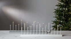 ECHO Träljusstake 14LED 77cm Vit