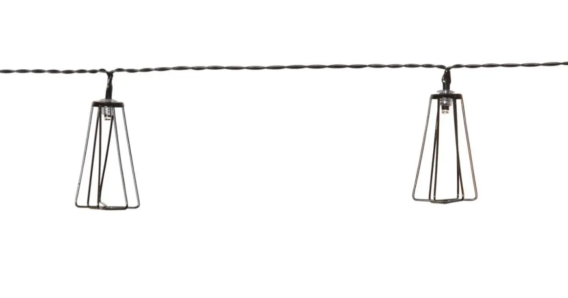 EDDY Solcells-ljusslinga 180cm Svart