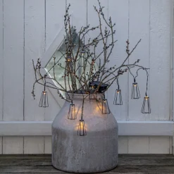 EDDY Solcells-ljusslinga 180cm Svart