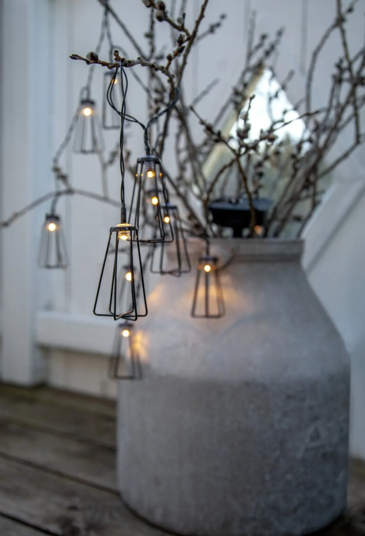 EDDY Solcells-ljusslinga 180cm Svart