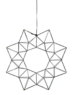 EDGE Krans 40cm 30LED Svart