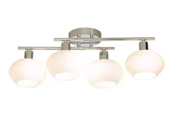 ELBA Plafond Bad 4L 60cm Krom/Opalvit IP44