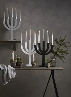 ELIAS Ljusstake 7L 67cm Antracitgrå