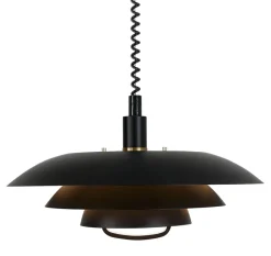 EPSILON Taklampa med hiss 45cm Svart