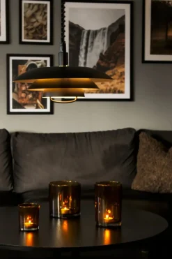 EPSILON Taklampa med hiss 45cm Svart